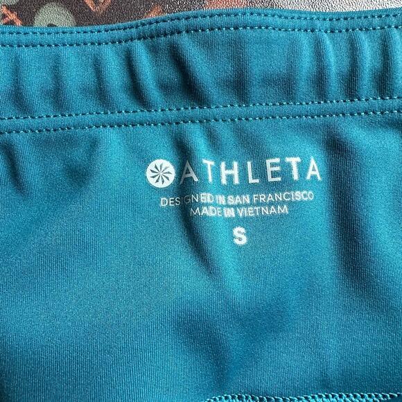 Athleta | Size S Dark Teal Contender 9" Compression Biker Shorts Running Biking - Picture 8 of 12